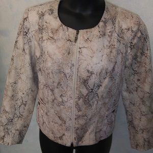 Molly &Max Faux snake skin jacket  P XL EUC